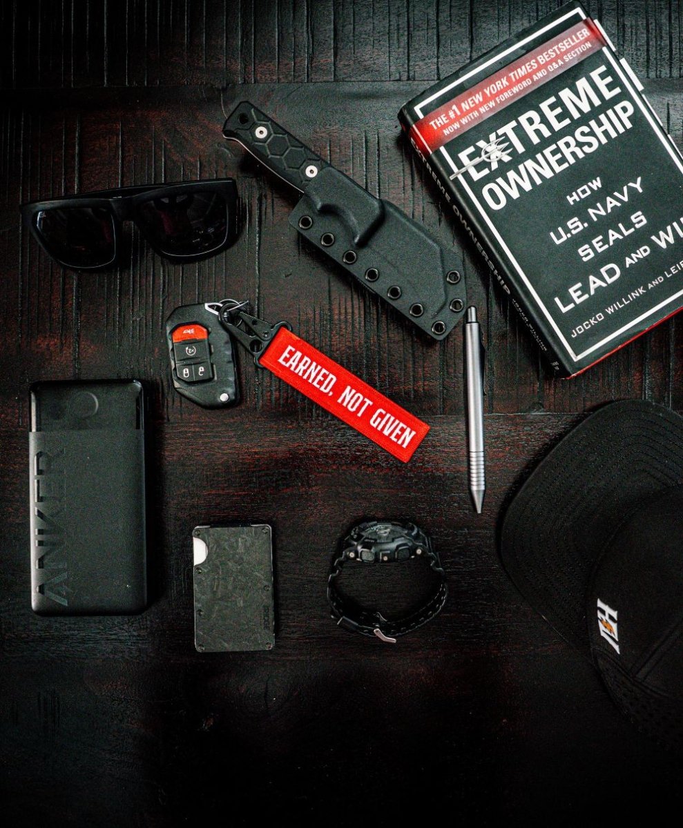 Earned, Not Given Keychain - High Voltage Industries