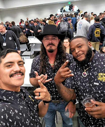 Essentials Button Up (Black) - High Voltage Industries