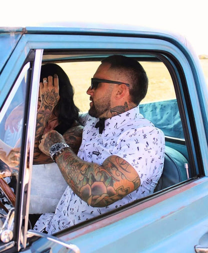 Essentials Button Up (White) - High Voltage Industries