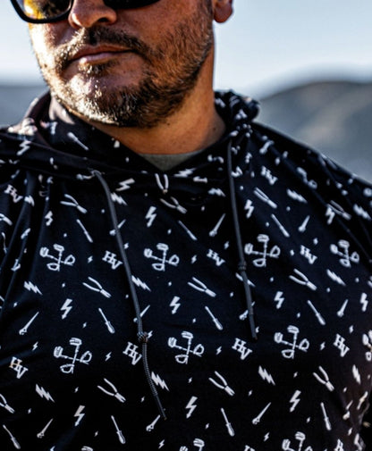 Essentials Performance Hoodie - (Black) - High Voltage Industries