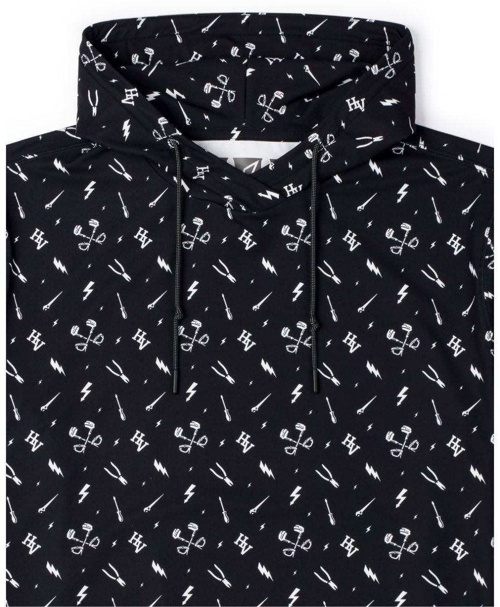 Essentials Performance Hoodie - (Black) - High Voltage Industries