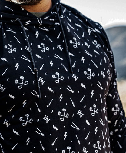 Essentials Performance Hoodie - (Black) - High Voltage Industries