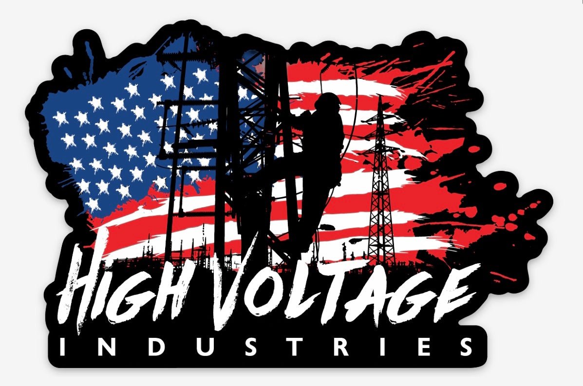 Flag Sticker - High Voltage Industries