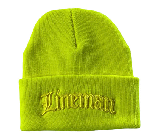 Hi Vis OG Lineman Beanie (Made in USA) - High Voltage Industries