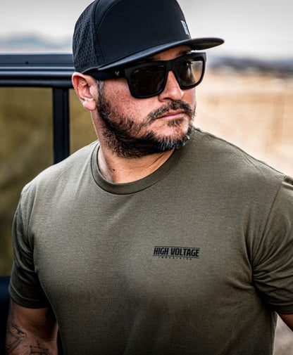 Dreamer Tee (Military Green) - High Voltage Industries