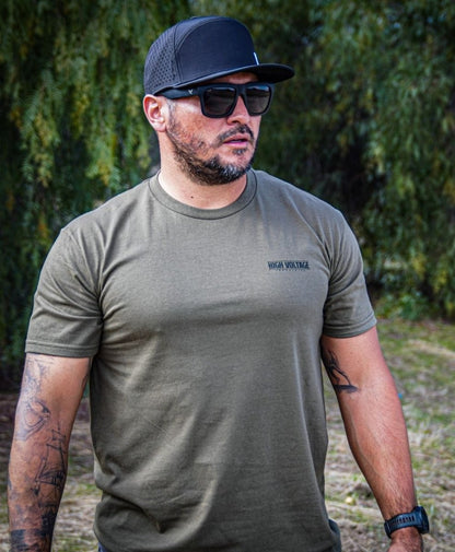 Dreamer Tee (Military Green) - High Voltage Industries