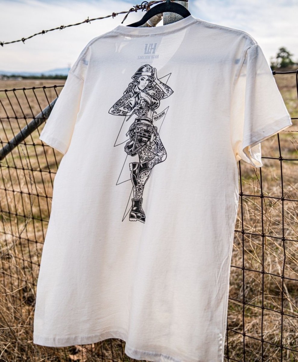 HV Vixen Tee (Natural) - High Voltage Industries