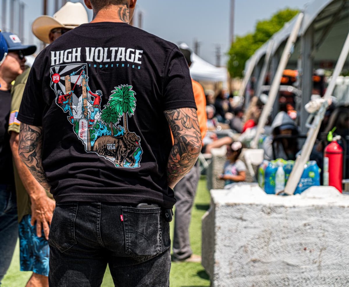 LIMITED EDITION: 2025 Rodeo Collab Tee - MADE IN USA - High Voltage Industries