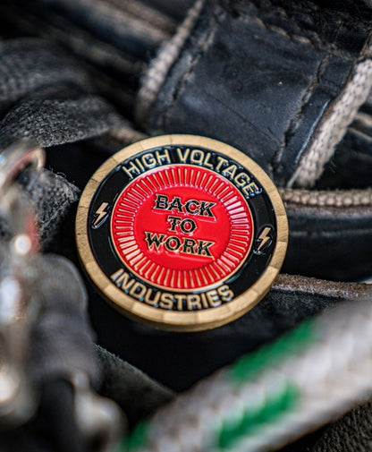 Drag Up Challenge Coin - High Voltage Industries