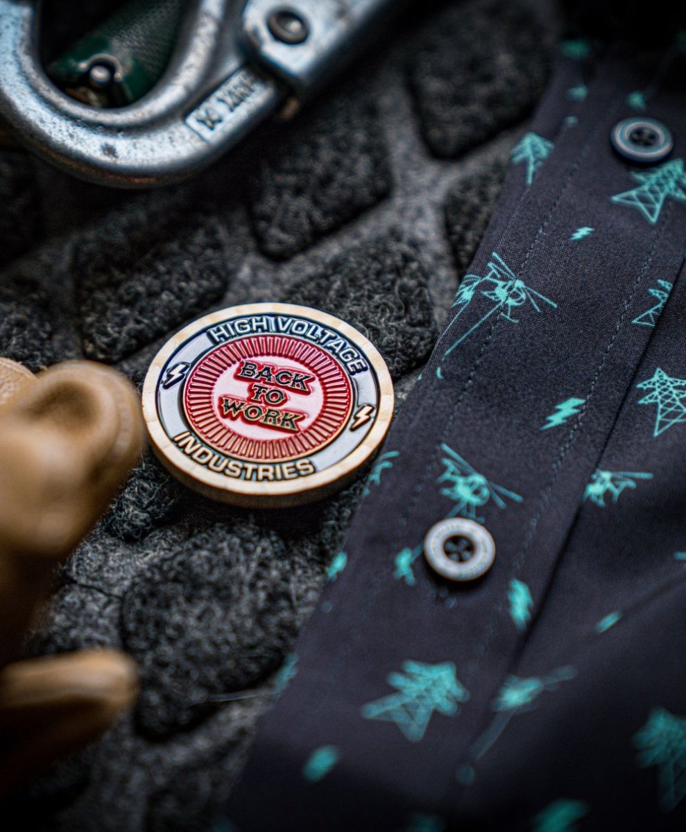 Drag Up Challenge Coin - High Voltage Industries