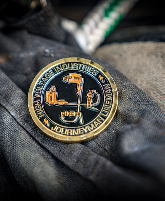 Journeyman Lineman Challenge Coin - High Voltage Industries