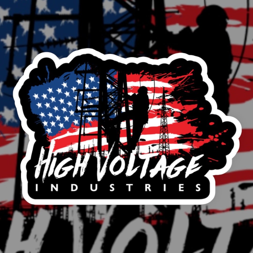 Flag Sticker - High Voltage Industries
