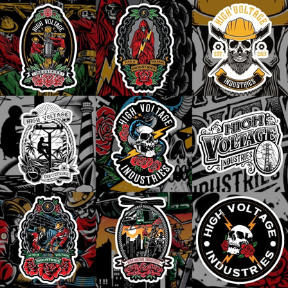 Jumbo Sticker Pack (21 stickers) - High Voltage Industries