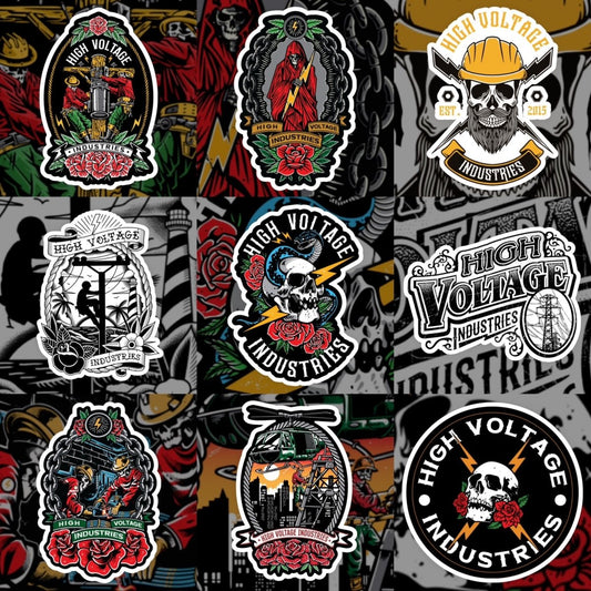 Jumbo Sticker Pack (21 stickers) - High Voltage Industries