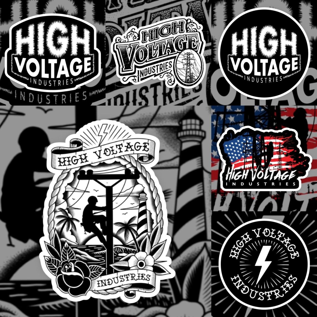 OG Sticker Pack (6 stickers) - High Voltage Industries