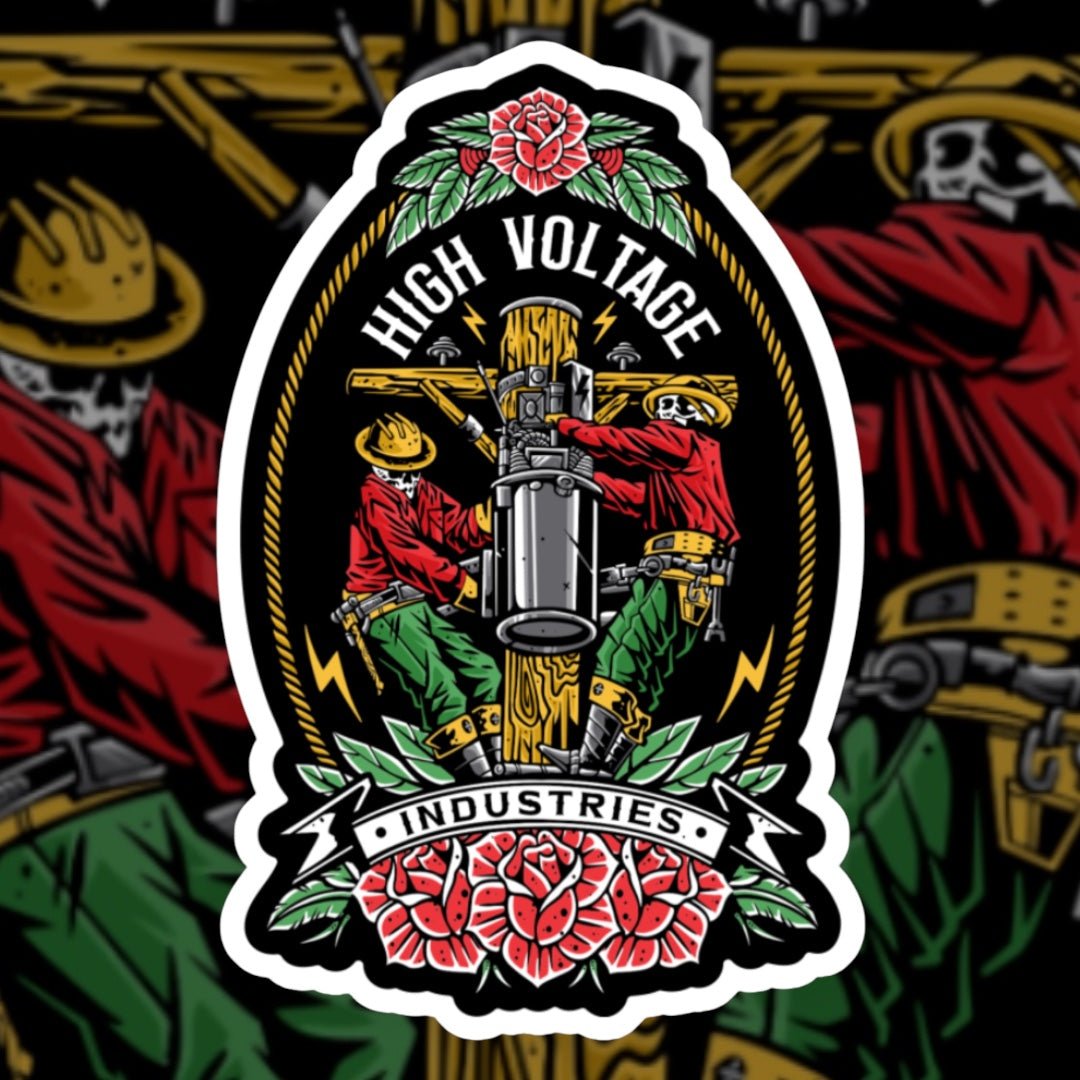 Skeleton Crew Sticker - High Voltage Industries