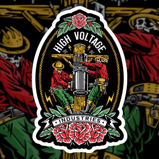 Skeleton Crew Sticker - High Voltage Industries