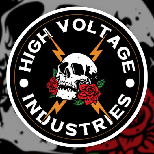 Skull Rose Sticker - High Voltage Industries