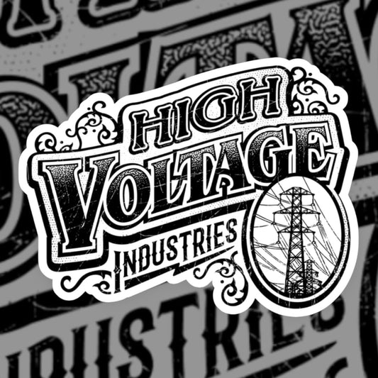 Vintage Logo Sticker - High Voltage Industries