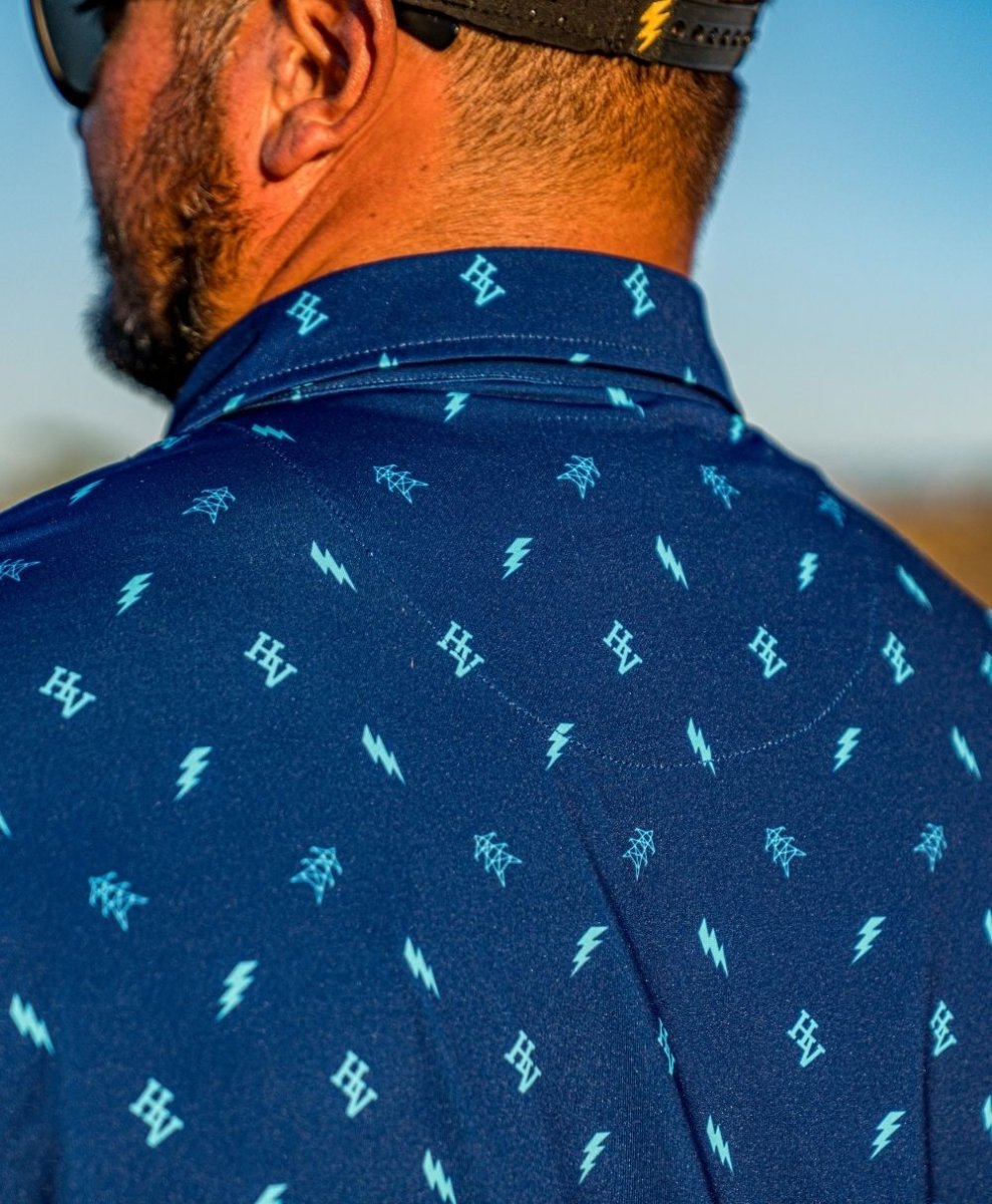 Highline Polo (Dark Blue) - High Voltage Industries