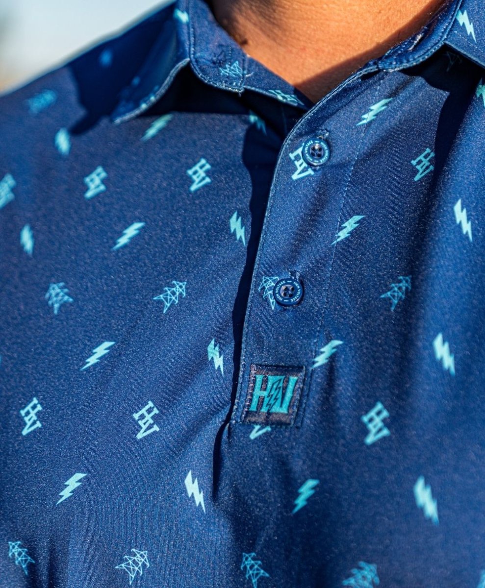 Highline Polo (Dark Blue) - High Voltage Industries