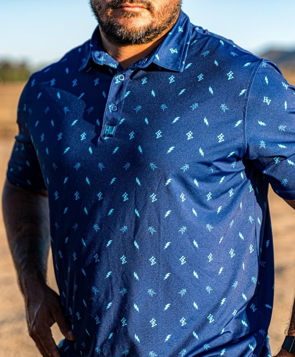 Highline Polo (Dark Blue) - High Voltage Industries