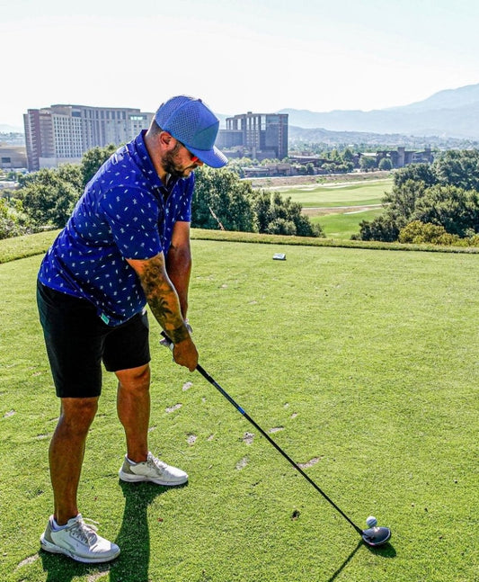 Highline Polo (Dark Blue) - High Voltage Industries