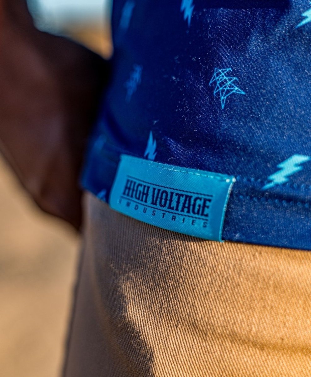 Highline Polo (Dark Blue) - High Voltage Industries