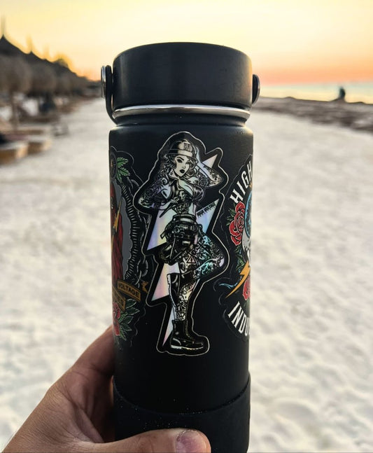HV Vixen Metallic Sticker - High Voltage Industries