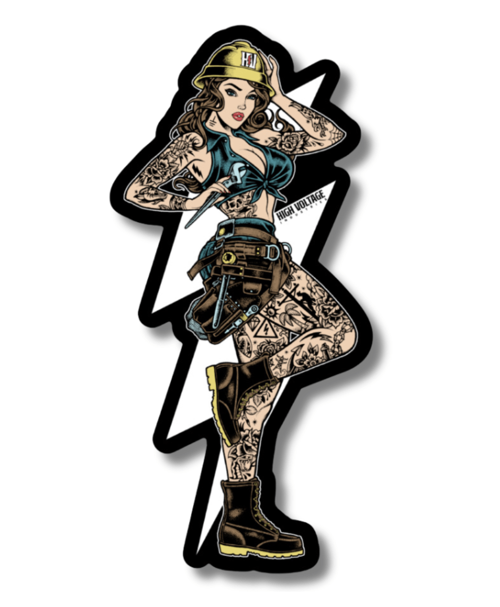 HV Vixen Sticker - High Voltage Industries