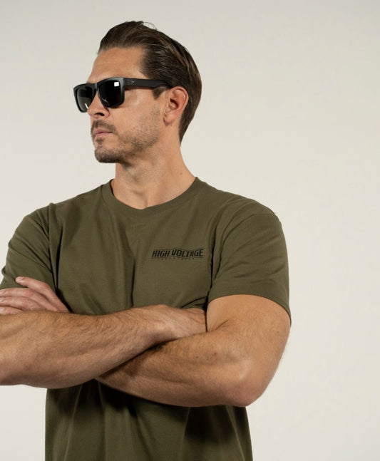 HV Vixen Tee (Military Green) - High Voltage Industries