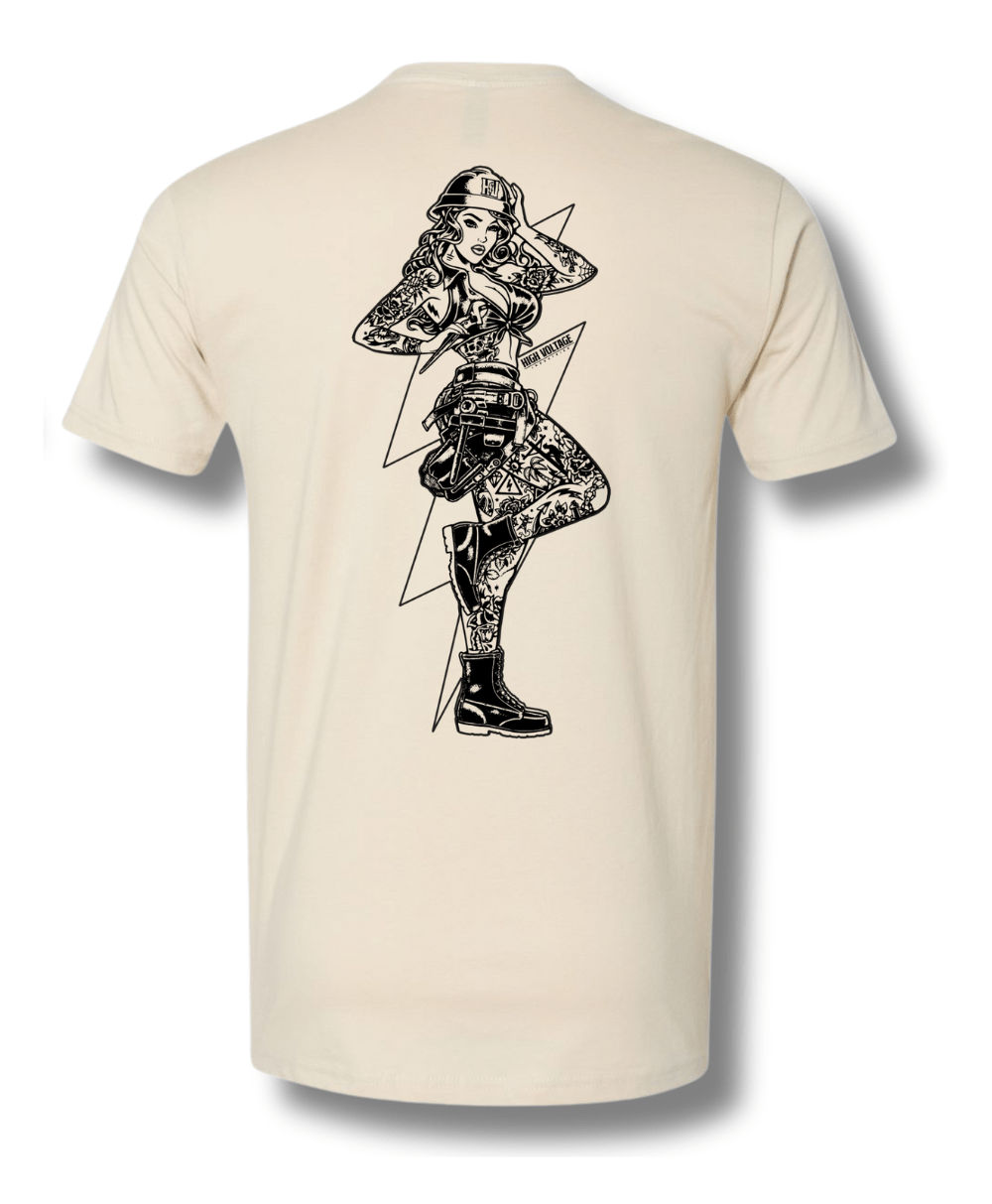 HV Vixen Tee (Natural) - High Voltage Industries