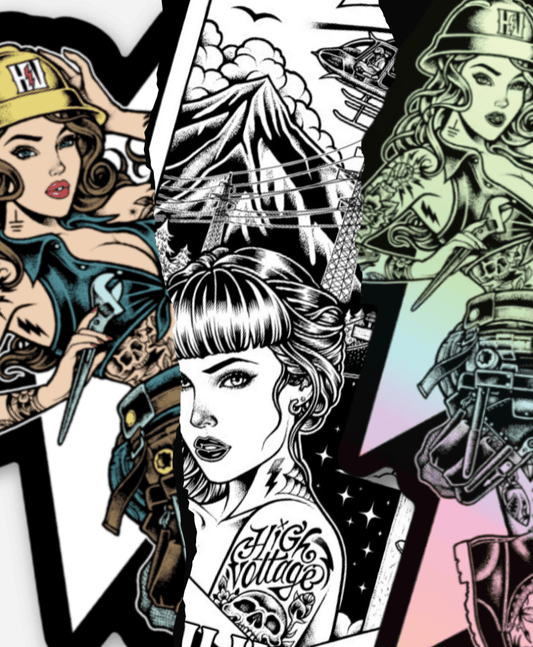 HVI Vixens Sticker Pack (8 stickers) - High Voltage Industries