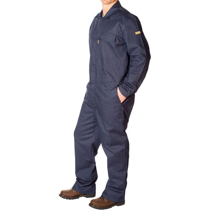 HVI x Benchmark FR - Flame Resistant Featherweight Navy Coveralls - High Voltage Industries