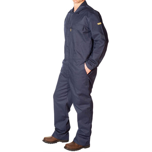 HVI x Benchmark FR - Flame Resistant Featherweight Navy Coveralls - High Voltage Industries
