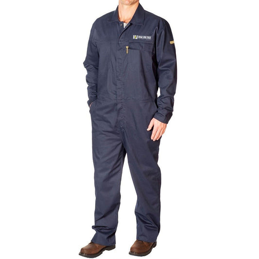 HVI x Benchmark FR - Flame Resistant Featherweight Navy Coveralls - High Voltage Industries