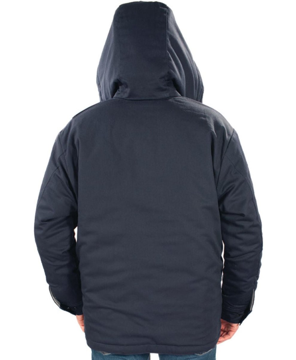 HVI x Benchmark FR - Heavyweight Insulated Bomber Jacket & Removable Hood - High Voltage Industries