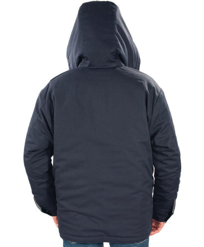 HVI x Benchmark FR - Heavyweight Insulated Bomber Jacket & Removable Hood - High Voltage Industries