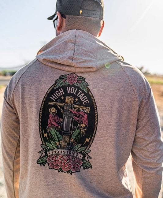 HVI x Benchmark FR - Skeleton Crew Lightweight FR Hoodie - High Voltage Industries