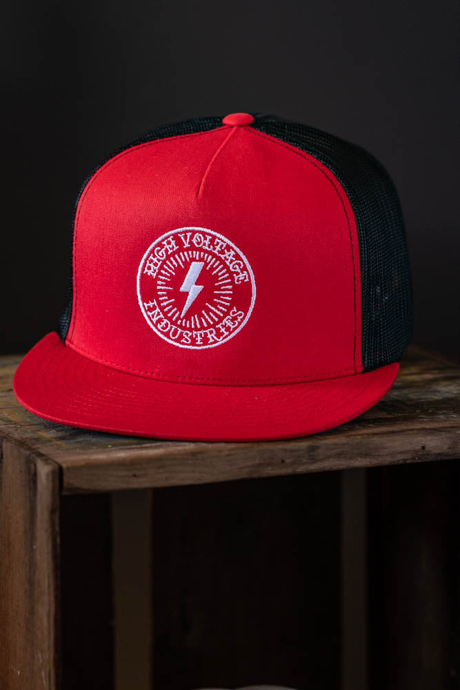 Red/Black Bolt Trucker