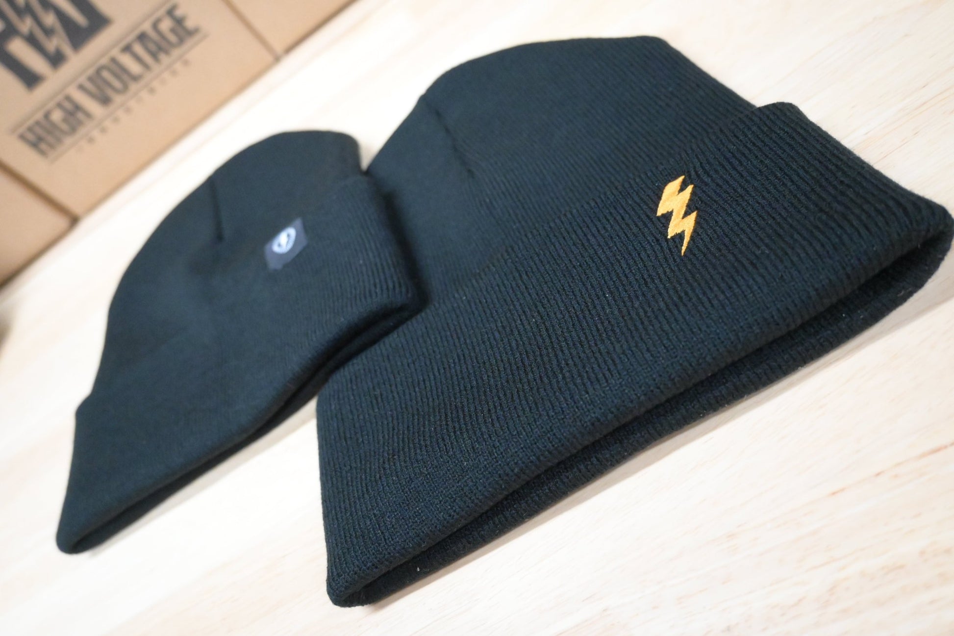 Icon Beanie - Black (Made in USA) - High Voltage Industries