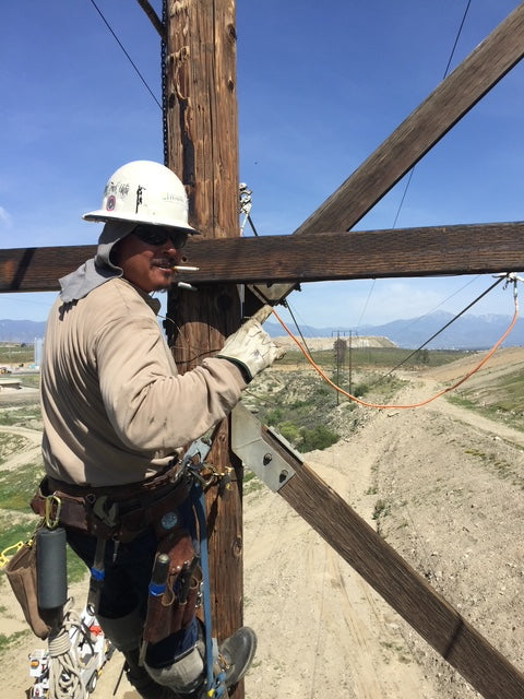 ude Jolma in the office at D’s Electrical, overseeing project schedules and operations.