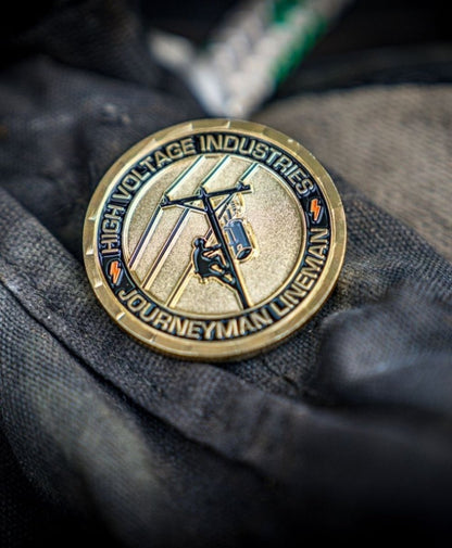 Journeyman Lineman Challenge Coin - High Voltage Industries