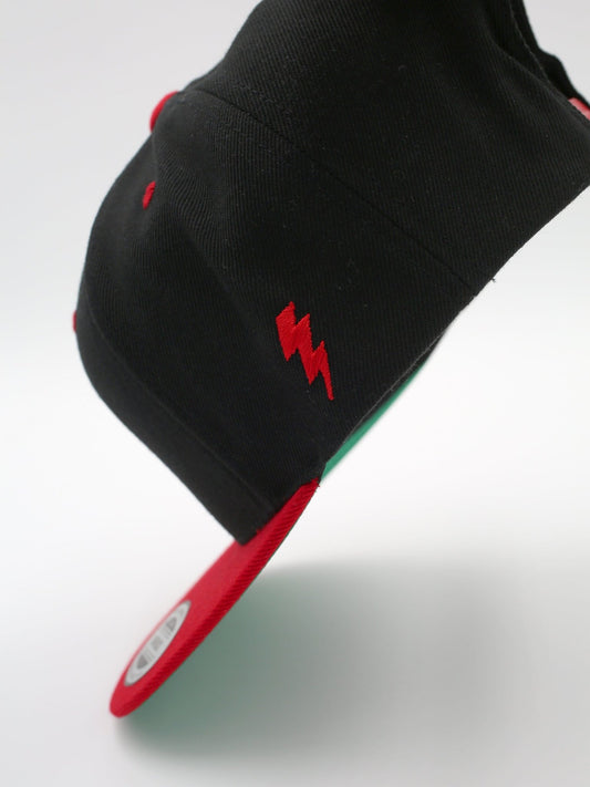 League Classic Snapback (Red/Black) - High Voltage Industries