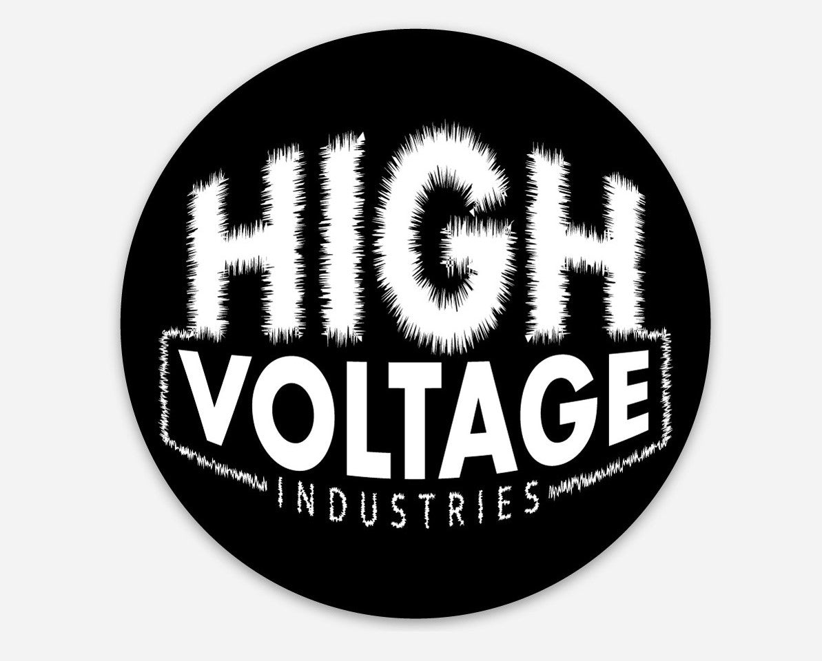 Original Logo Round Sticker - High Voltage Industries