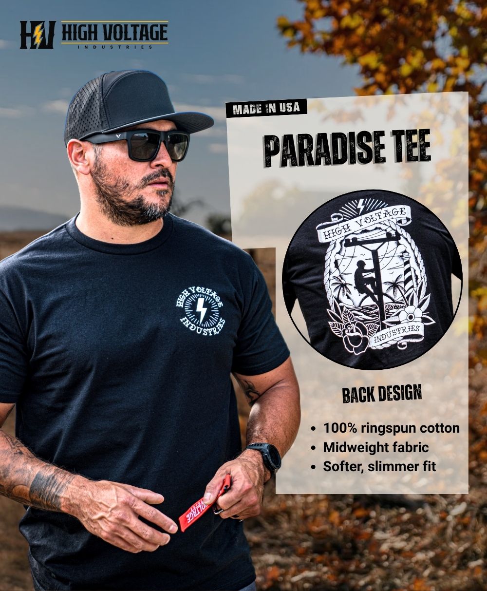 Paradise Tee - Made in USA - High Voltage Industries