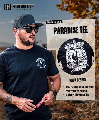 Paradise Tee - Made in USA - High Voltage Industries