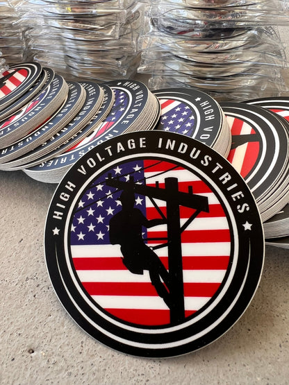 Patriot Sticker - High Voltage Industries