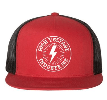 Red/Black Bolt Trucker - High Voltage Industries