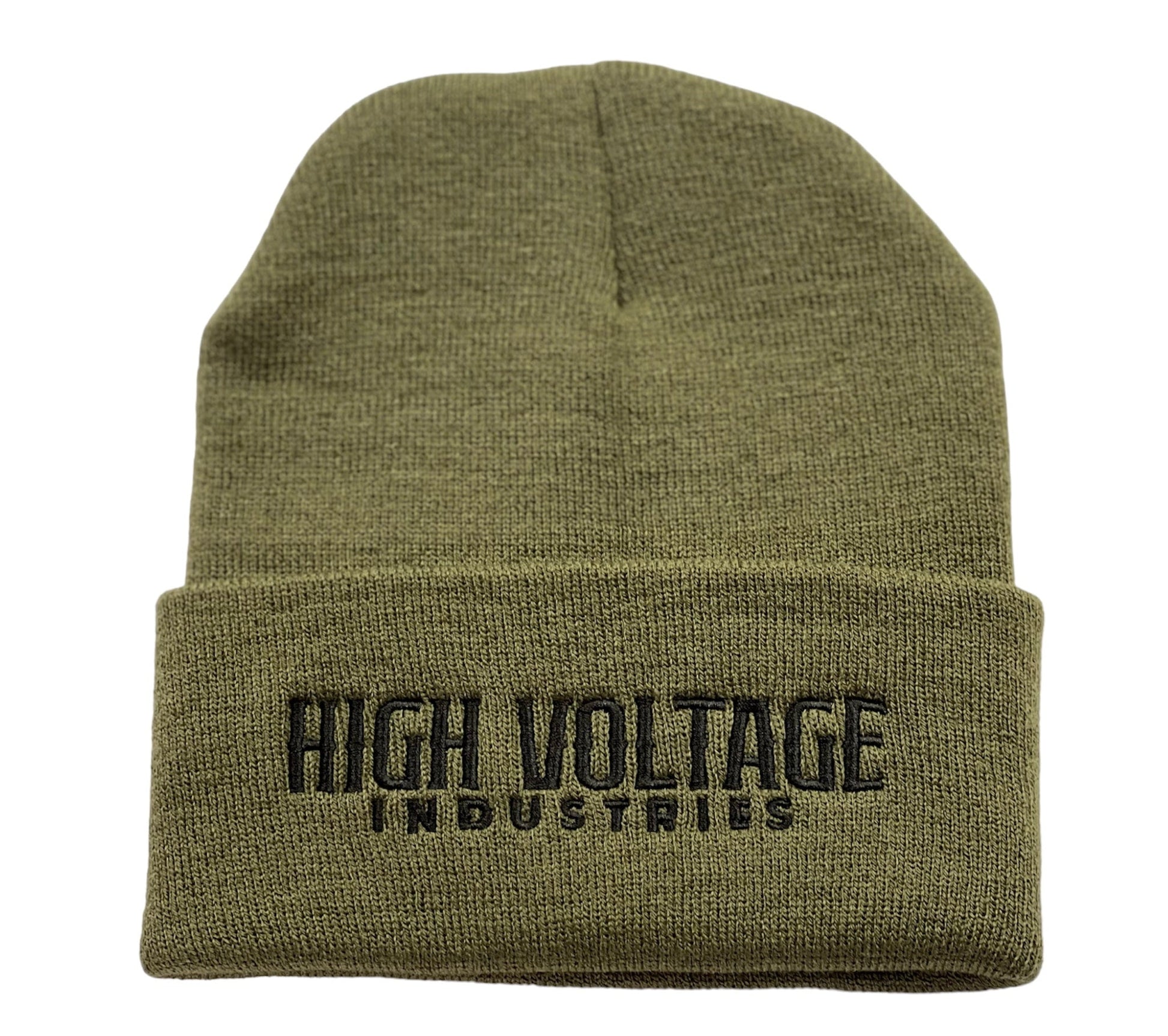 Signature Beanie - Olive (Made in USA) - High Voltage Industries